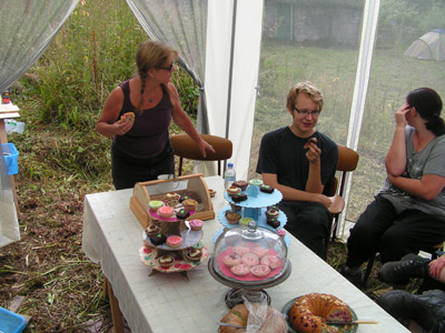 the cake tent