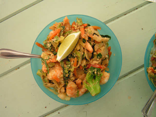 prawn stir fry