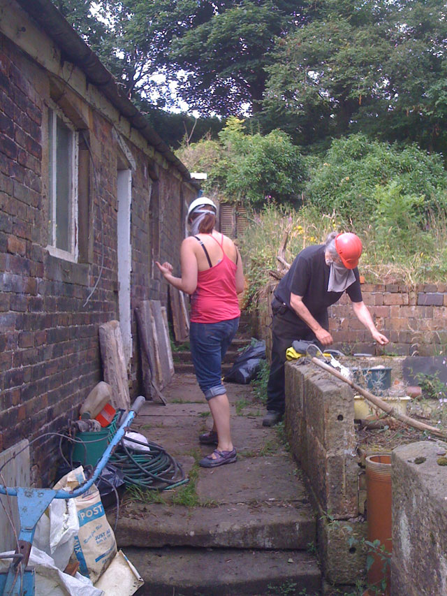 clearing out the shed