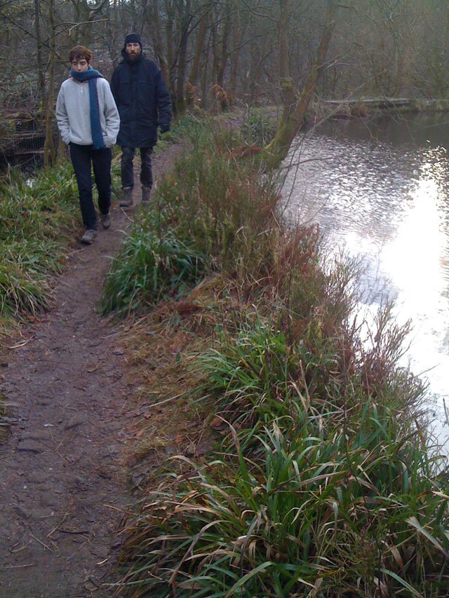 walking by the pond