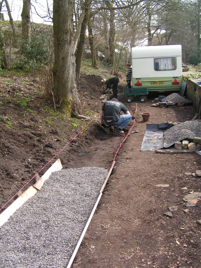 the path coming along nicely