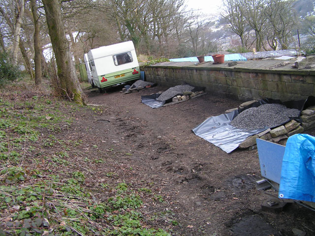 the gravel in situ