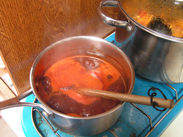 bubbling sauce