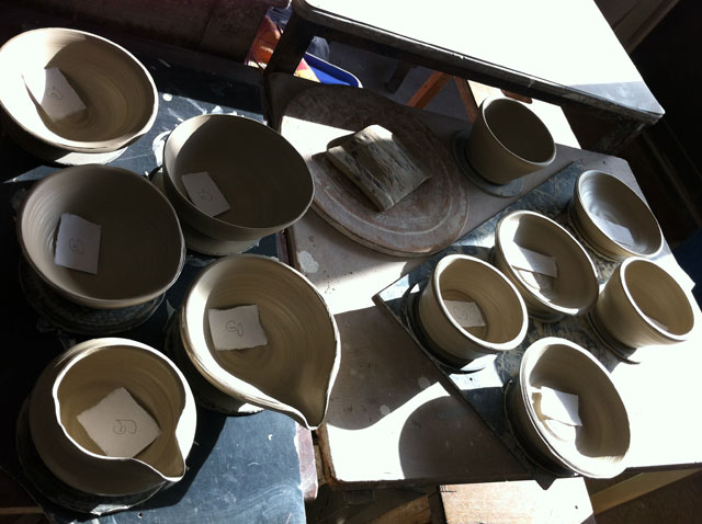 my pots, all ten of them.