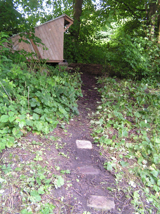 path to the sleeping pod