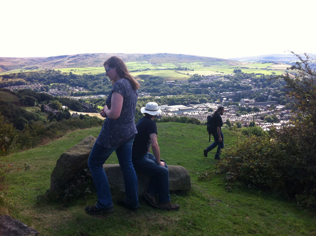 Katie and Simon walking