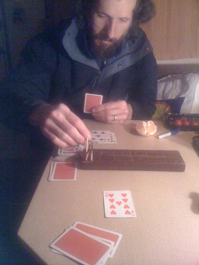 cribbage in the new caravan